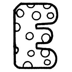 Dessin à colorier: Lettre E (Lettres et alphabet) #194600 - Coloriages à Imprimer Gratuits