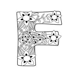 Dessin à colorier: Lettre F (Lettres et alphabet) #194608 - Coloriages à Imprimer Gratuits