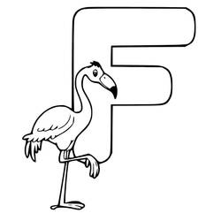 Dessin à colorier: Lettre F (Lettres et alphabet) #194611 - Coloriages à Imprimer Gratuits
