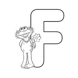 Dessins à colorier: Lettre F - Coloriages à Imprimer Gratuits