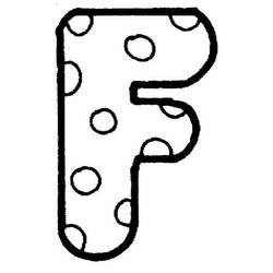 Dessin à colorier: Lettre F (Lettres et alphabet) #194615 - Coloriages à Imprimer Gratuits