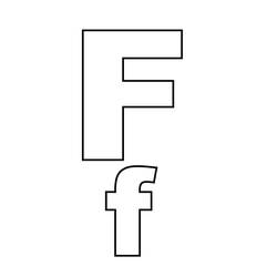 Dessin à colorier: Lettre F (Lettres et alphabet) #194616 - Coloriages à Imprimer Gratuits