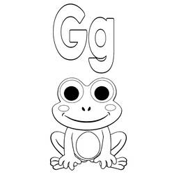 Dessins à colorier: Lettre G - Coloriages à Imprimer Gratuits