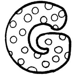 Dessin à colorier: Lettre G (Lettres et alphabet) #194629 - Coloriages à Imprimer Gratuits