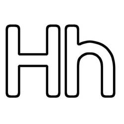 Dessins à colorier: Lettre H - Coloriages à Imprimer Gratuits