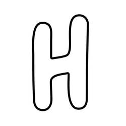 Dessin à colorier: Lettre H (Lettres et alphabet) #194640 - Coloriages à Imprimer Gratuits