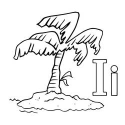 Dessin à colorier: Lettre I (Lettres et alphabet) #194642 - Coloriages à Imprimer Gratuits
