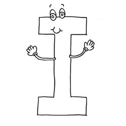 Dessins à colorier: Lettre I - Coloriages à Imprimer Gratuits