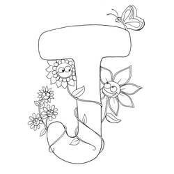 Dessin à colorier: Lettre J (Lettres et alphabet) #194660 - Coloriages à Imprimer Gratuits