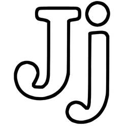 Dessin à colorier: Lettre J (Lettres et alphabet) #194666 - Coloriages à Imprimer Gratuits