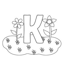 Dessins à colorier: Lettre K - Coloriages à Imprimer Gratuits