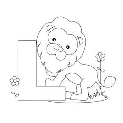 Dessin à colorier: Lettre L (Lettres et alphabet) #194680 - Coloriages à Imprimer Gratuits