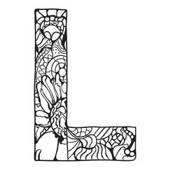 Dessin à colorier: Lettre L (Lettres et alphabet) #194682 - Coloriages à Imprimer Gratuits