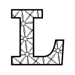 Dessin à colorier: Lettre L (Lettres et alphabet) #194683 - Coloriages à Imprimer Gratuits