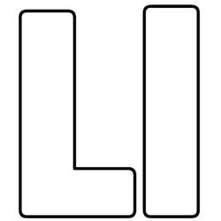 Dessin à colorier: Lettre L (Lettres et alphabet) #194687 - Coloriages à Imprimer Gratuits