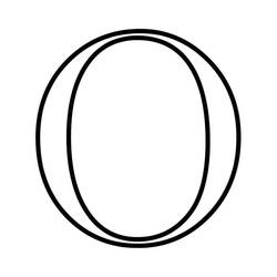 Dessin à colorier: Lettre O (Lettres et alphabet) #194729 - Coloriages à Imprimer Gratuits