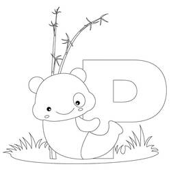 Dessin à colorier: Lettre P (Lettres et alphabet) #194737 - Coloriages à Imprimer Gratuits