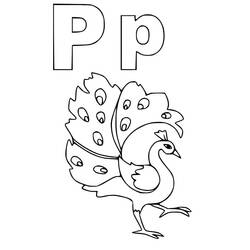 Dessin à colorier: Lettre P (Lettres et alphabet) #194738 - Coloriages à Imprimer Gratuits
