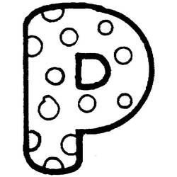Dessins à colorier: Lettre P - Coloriages à Imprimer Gratuits