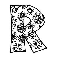 Dessins à colorier: Lettre R - Coloriages à Imprimer Gratuits