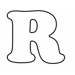 Dessin à colorier: Lettre R (Lettres et alphabet) #194762 - Coloriages à Imprimer Gratuits