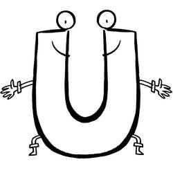 Dessin à colorier: Lettre U (Lettres et alphabet) #194801 - Coloriages à Imprimer Gratuits