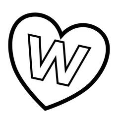 Dessins à colorier: Lettre W - Coloriages à Imprimer Gratuits