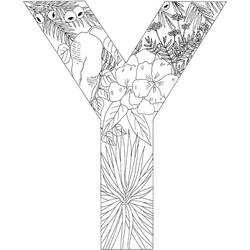 Dessins à colorier: Lettre Y - Coloriages à Imprimer Gratuits