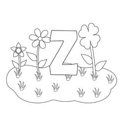 Dessin à colorier: Lettre Z (Lettres et alphabet) #194865 - Coloriages à Imprimer Gratuits