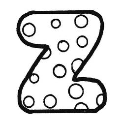 Dessin à colorier: Lettre Z (Lettres et alphabet) #194872 - Coloriages à Imprimer Gratuits
