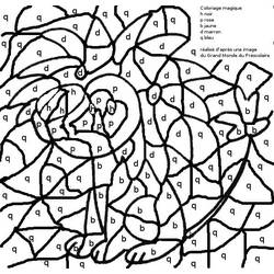 Dessin à colorier: Magique Lettres (Lettres et alphabet) #210057 - Coloriages à Imprimer Gratuits