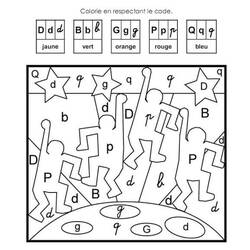 Dessin à colorier: Magique Lettres (Lettres et alphabet) #210063 - Coloriages à Imprimer Gratuits