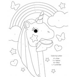 Dessin à colorier: Magique Lettres (Lettres et alphabet) #210066 - Coloriages à Imprimer Gratuits