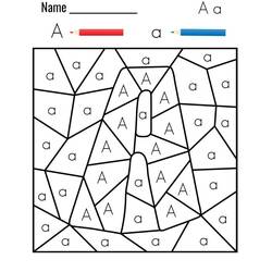 Dessin à colorier: Magique Lettres (Lettres et alphabet) #210070 - Coloriages à Imprimer Gratuits