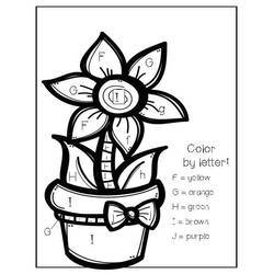 Dessin à colorier: Magique Lettres (Lettres et alphabet) #210073 - Coloriages à Imprimer Gratuits