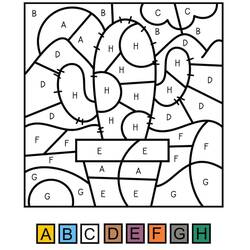 Dessin à colorier: Magique Lettres (Lettres et alphabet) #220131 - Coloriages à Imprimer Gratuits