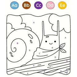 Dessin à colorier: Magique Lettres (Lettres et alphabet) #220132 - Coloriages à Imprimer Gratuits