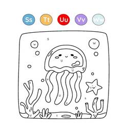 Dessin à colorier: Magique Lettres (Lettres et alphabet) #220134 - Coloriages à Imprimer Gratuits