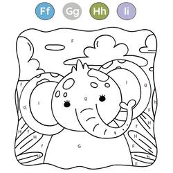 Dessin à colorier: Magique Lettres (Lettres et alphabet) #220137 - Coloriages à Imprimer Gratuits