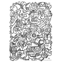 Dessin à colorier: Anti-stress (Mandalas) #126772 - Coloriages à Imprimer Gratuits