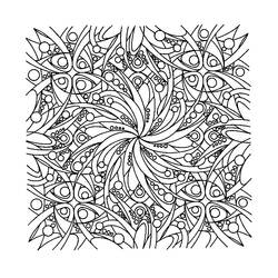 Dessin à colorier: Anti-stress (Mandalas) #126778 - Coloriages à Imprimer Gratuits