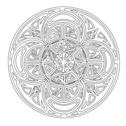 Illustration au trait Anti-stress (Mandalas) #126816 prête à colorier