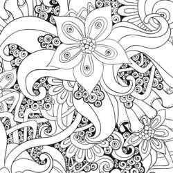 Dessin à colorier: Anti-stress (Mandalas) #126882 - Coloriages à Imprimer Gratuits
