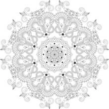 Dessin à colorier: Anti-stress (Mandalas) #126916 - Coloriages à Imprimer Gratuits