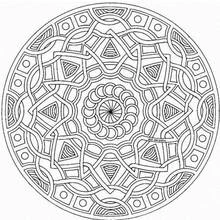 Dessin à colorier: Anti-stress (Mandalas) #127158 - Coloriages à Imprimer Gratuits