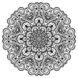 Dessin à colorier: Anti-stress (Mandalas) #127202 - Coloriages à Imprimer Gratuits