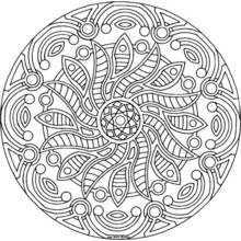 Dessin à colorier: Anti-stress (Mandalas) #22888 - Coloriages à Imprimer Gratuits