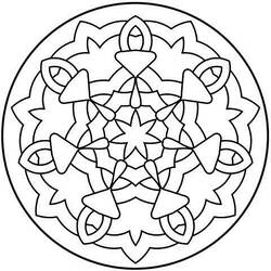 Dessin à colorier: Anti-stress (Mandalas) #22908 - Coloriages à Imprimer Gratuits