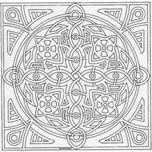 Dessin à colorier: Anti-stress (Mandalas) #22915 - Coloriages à Imprimer Gratuits