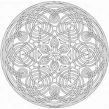 Dessin à colorier: Anti-stress (Mandalas) #22925 - Coloriages à Imprimer Gratuits